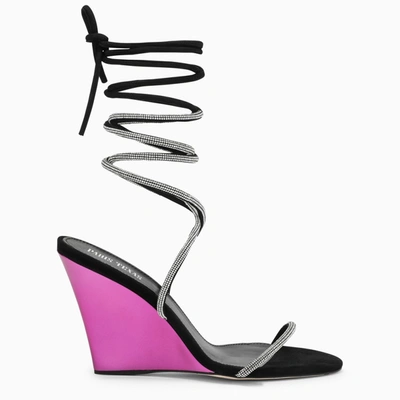 Paris Texas Willow Leather Sandal In Black