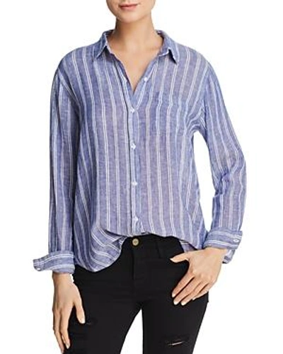 Rails Charli Stripe Blouse In Blue