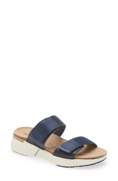 Naot Calliope Slide Sandal In Blue