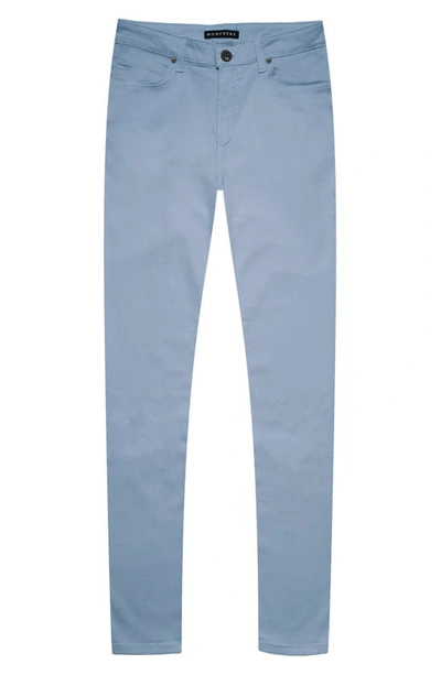 Monfrere Brando Parisian Luxe Slim Fit Jeans In Pastel Blue