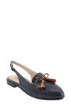 Trotters Lillie Slingback Loafer In Navy/ Tan