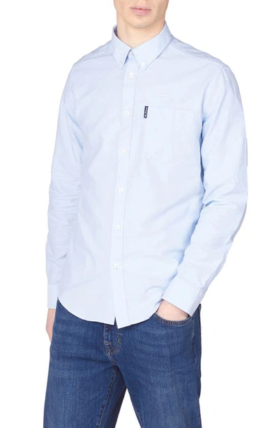 Ben Sherman Organic Cotton Button-down Oxford Shirt In Blue