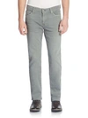 7 For All Mankind Slimmy Luxe Performance Slim Straight Jeans In Stingray