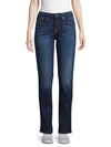 7 For All Mankind Kimmie Straight Jeans In Dark