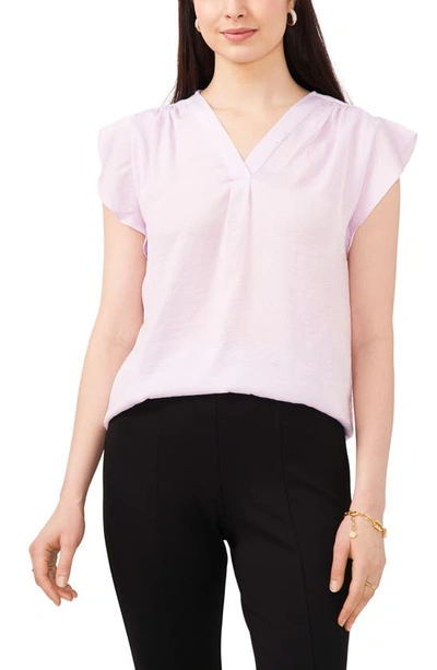 Chaus Flutter Sleeve Blouse In Corsage Pink