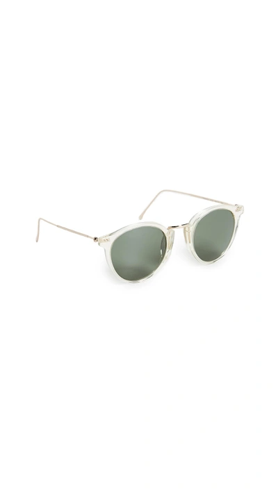 Illesteva Portofino Sunglasses In Champagne/olive