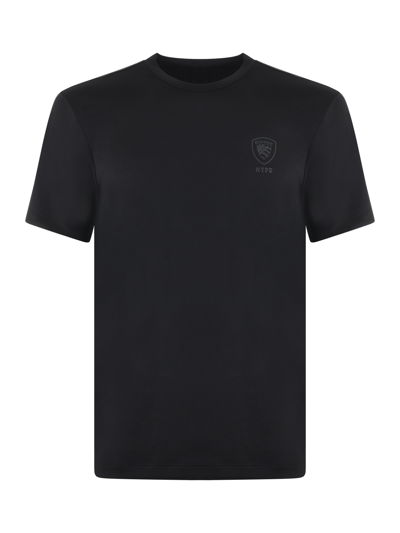 Blauer T-shirt In Nero