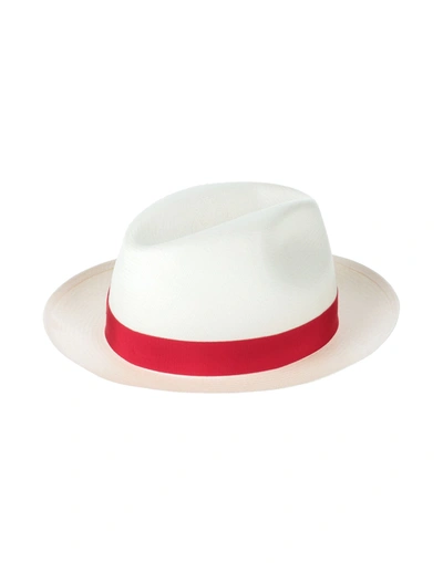 Borsalino Hats In White