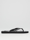 Versace Jeans Couture Toe Strap Sandals In Black