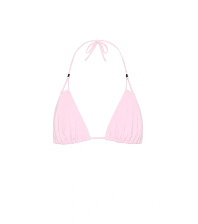 Heidi Klein Moyo Island Triangle Bikini Top In Pink