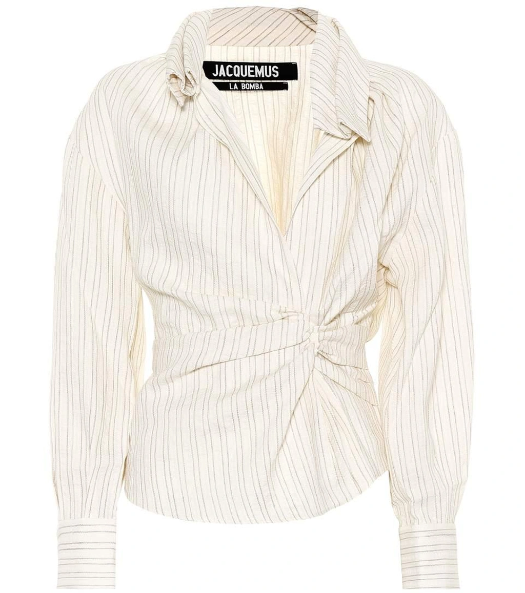 トップス jacquemus La Chemise Belem Shirt Jacquemus Le Chemise Belem Striped Blouse | ModeSens