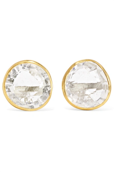 Pippa Small 18-karat Gold Crystal Earrings