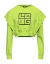 Les Bourdelles Des Garçons Woman Sweatshirt Acid Green Size 6 Cotton, Elastane