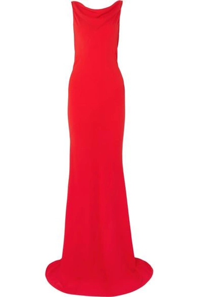 Gareth Pugh Crepe Gown In Red