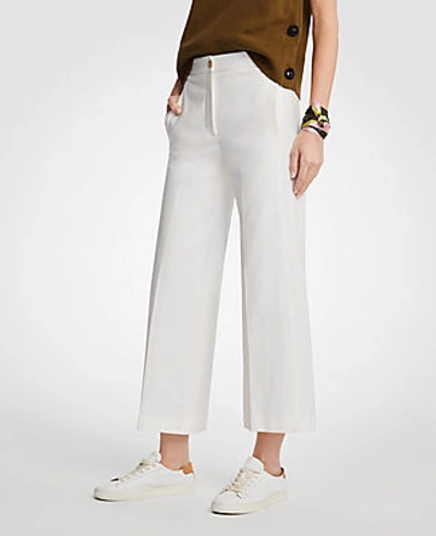Ann Taylor The Petite Ankle Pant In Eyelet - Curvy Fit In Winter White
