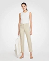 Ann Taylor The Petite Crop Pant - Curvy Fit In Coastal Beige