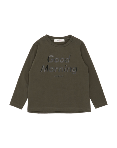 Vicolo Kids'  T-shirts In Military Green