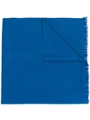 N•peal Ultrafine Pashmina Shawl Scarf In Blue