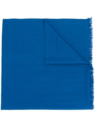 N•peal Ultrafine Pashmina Shawl Scarf In Blue