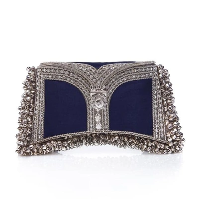 Mae Cassidy Zeenat Clutch Midnight Blue