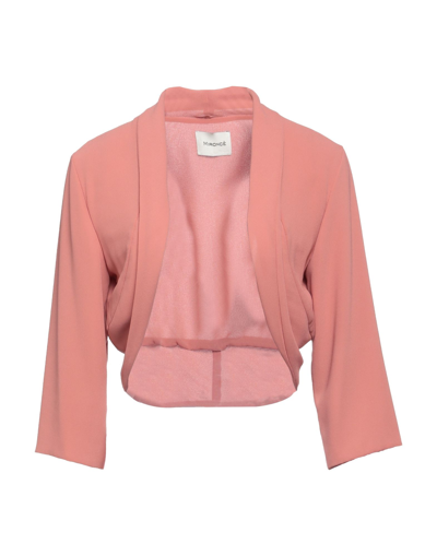 Mironcè Woman Shrug Blush Size S Polyester In Pink