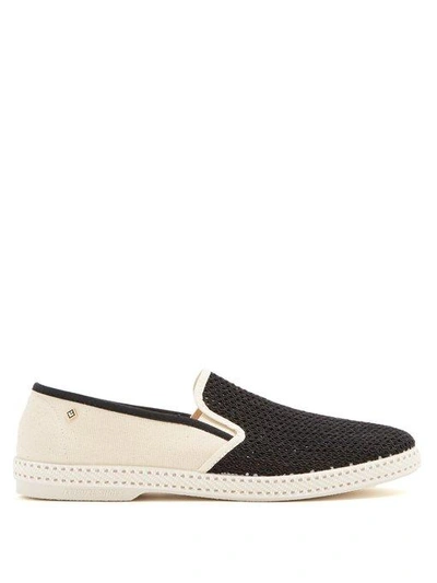 Rivieras Nervous Werck Cotton-mesh Slip-on Shoes In Beige