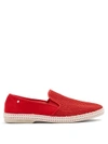 Rivieras Classic 20° Canvas Loafers In Red