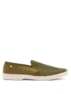 Rivieras Classic 20 Slip-on Canvas Loafers In Khaki