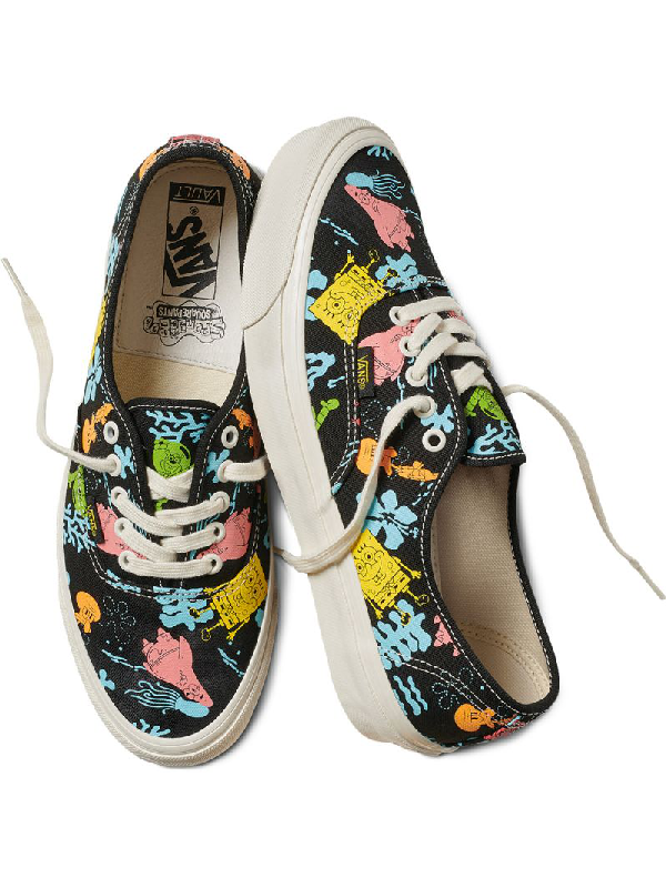 Vans X Spongebob Graphic Low Top Sneakers In Multicolour | ModeSens