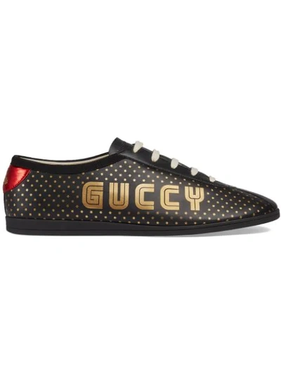 Gucci Black Guccy Falacer Sneakers