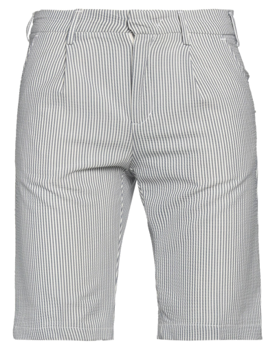 Coroglio By Entre Amis Man Shorts & Bermuda Shorts Slate Blue Size 30 Polyester, Virgin Wool, Elasta In Grey