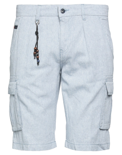 Yes Zee By Essenza Man Shorts & Bermuda Shorts Sky Blue Size 30 Linen, Cotton