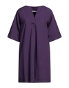 Biancoghiaccio Short Dresses In Purple