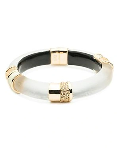 Alexis Bittar Pearlescent Bangle Bracelet In Silver/gold