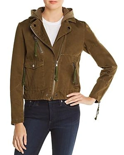 Doma Appliqued Army Jacket In Army Green
