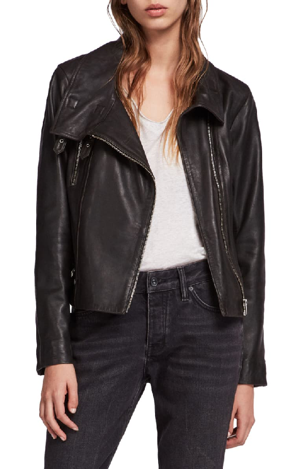 allsaints pataya leather biker jacket