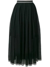 Philosophy Di Lorenzo Serafini Pleated Mid Skirt - Black