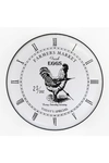 Walplus Vintage Rooster Metal Wall Clock In White