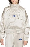 Nike Sportswear Crc 96 Hooded Jacket In Light Orewood Brown/ Sail