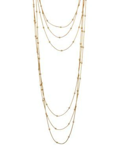 Jules Smith Aida Layered Necklace In Yellow Gold