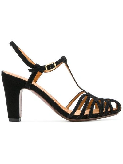 Chie Mihara Mary Jane Strappy Heeled Sandals In Black