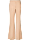 Chloé Flared Tailored Trousers In Neutrals