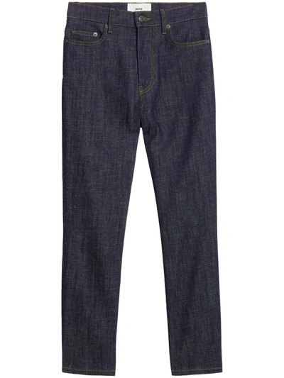 Ami Alexandre Mattiussi High-waisted Cropped Jeans In Denim