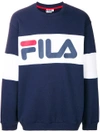 Fila Logo Print Sweatshirt - Blue