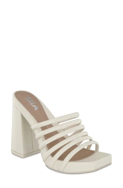 Mia Elea Platform Sandal In Bone