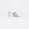 Simkhai Asia Heeled Crystal Mule In Silver Metallic