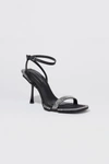 Jonathan Simkhai Icon Sculpted Crystal Sandal In Black