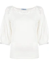 Blumarine Embroidered Detail Blouse