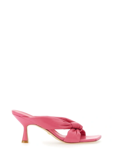 Stuart Weitzman Sandal With Bow In Purple