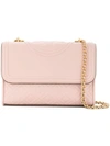 Tory Burch Quilted Foldover Shoulder Bag In Pink